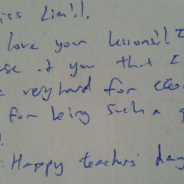 happy teacher day letter