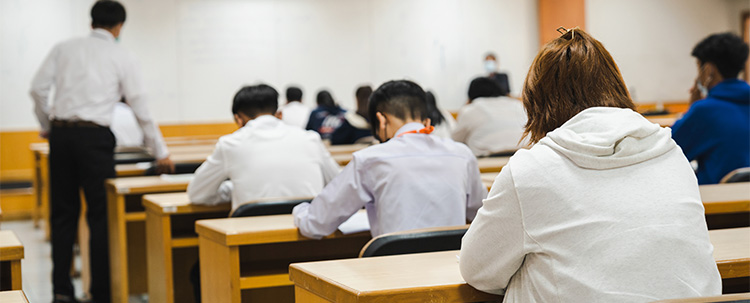 Student In Examination Room