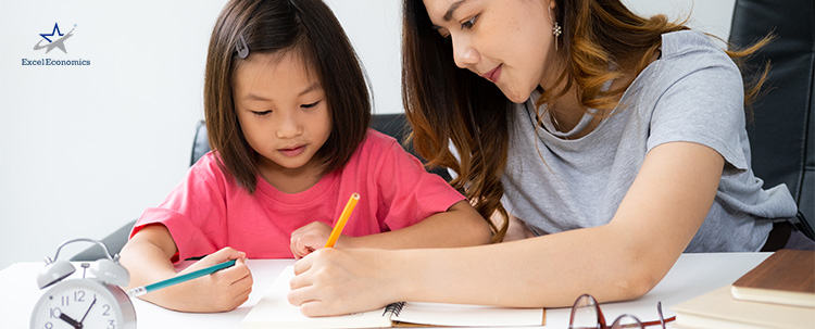 A Child with her Tutor